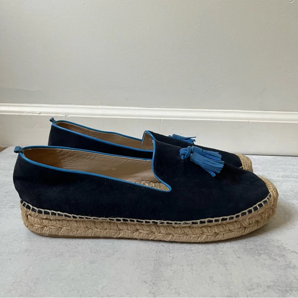 BODEN Suede Espadrille Shoes Tassel 42